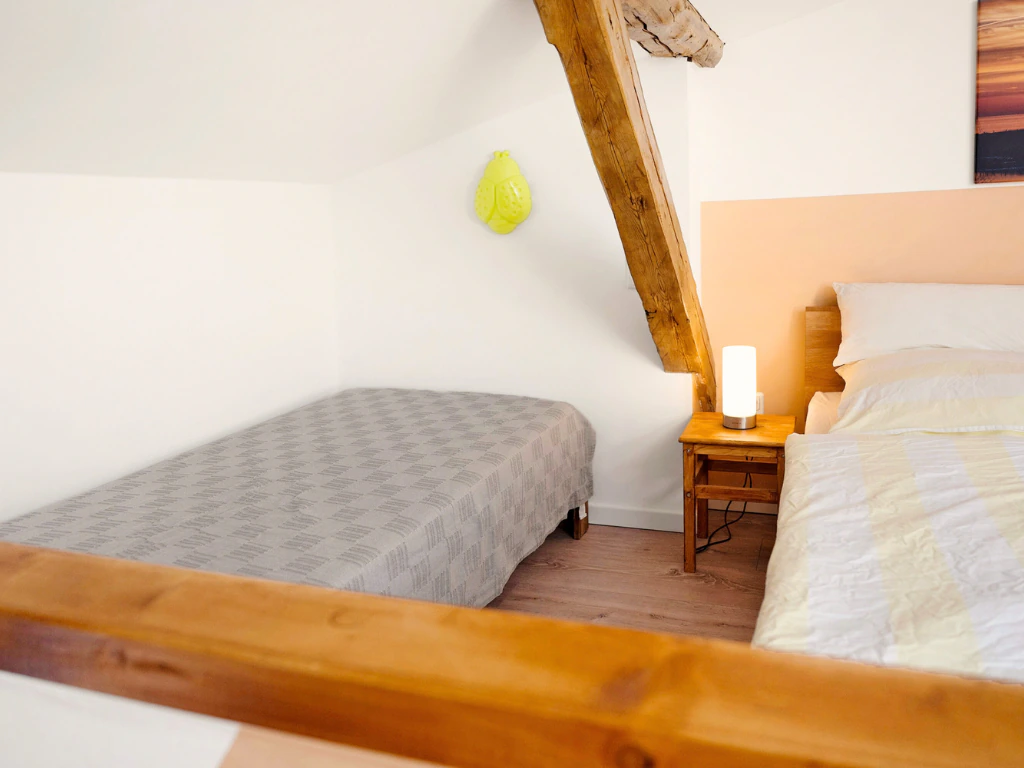 Ferienwohnung bei Heide Schlafzimmer Einzelbett